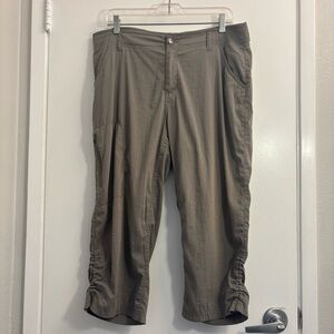 Khombu Women's Capri Cropped Hiking Trekking‎ Pants Size Large Outdoors Camping